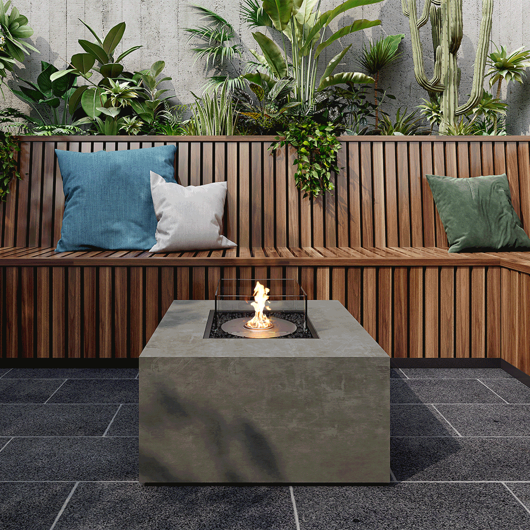 EcoSmart Fire Chaser 38 Bioethanol Fire Pit Table-Twilight Gardens