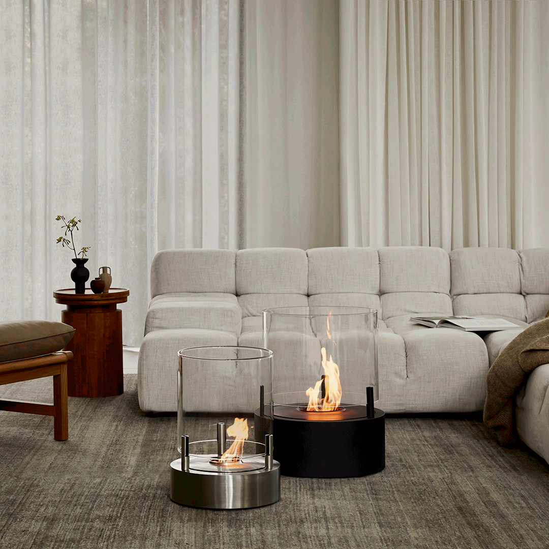 EcoSmart Fire T-Lite 8 Bioethanol Designer Fireplace-Twilight Gardens