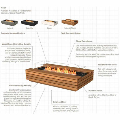 EcoSmart Fire Cosmo 50 Bioethanol Fire Pit Table